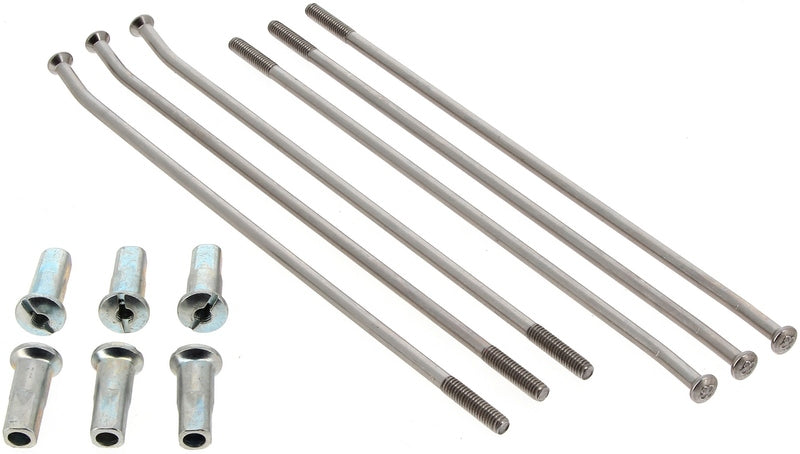 17" Spokes Set - Silver/Silver 36 spokes